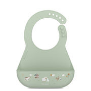 Babero Little farm Verde