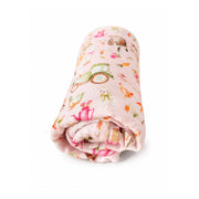 Swaddle Manta de Bambú y Algodón Animales de la granja 120 x 110 cm