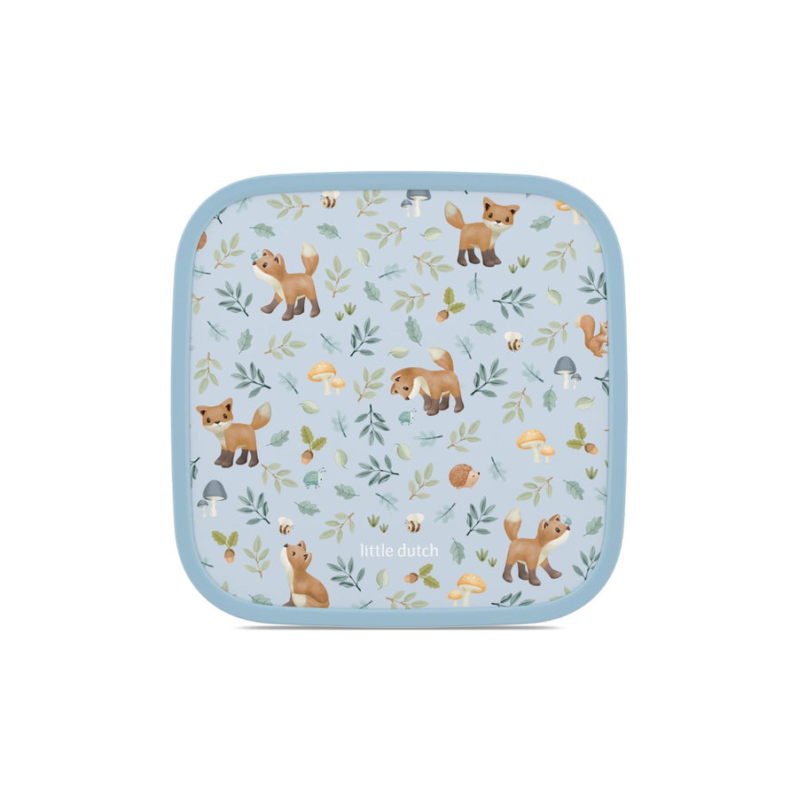 Lonchera Bento box Forest friends Azul 2x 200 ml + 1250 ml