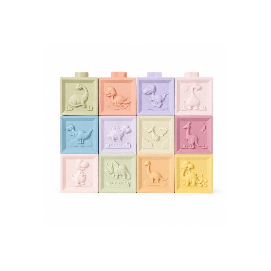 Set de 12 Cubos apilables de silicona