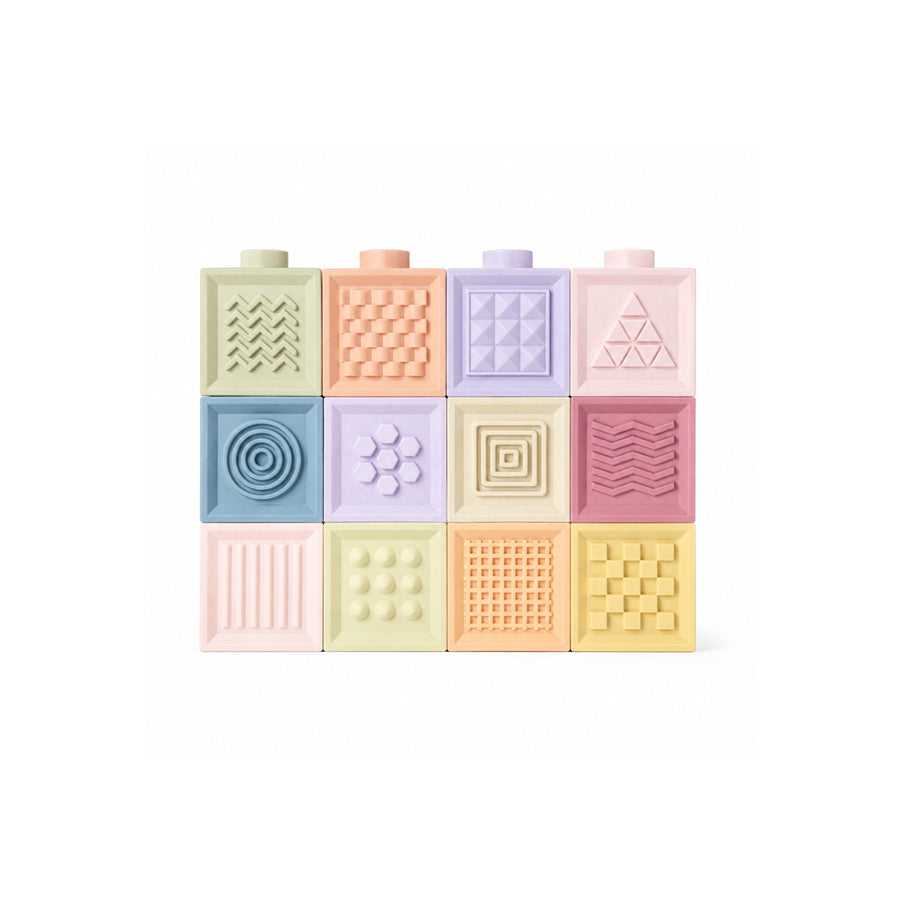 Set de 12 Cubos apilables de silicona