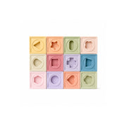 Set de 12 Cubos apilables de silicona