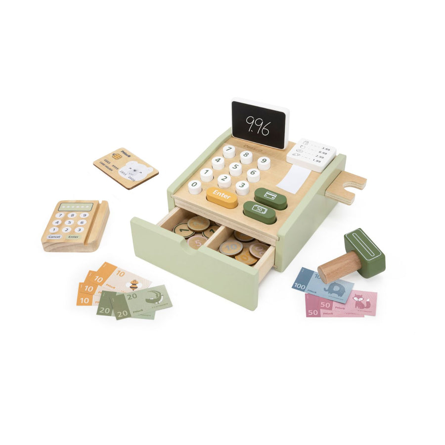 Caja registradora Verde