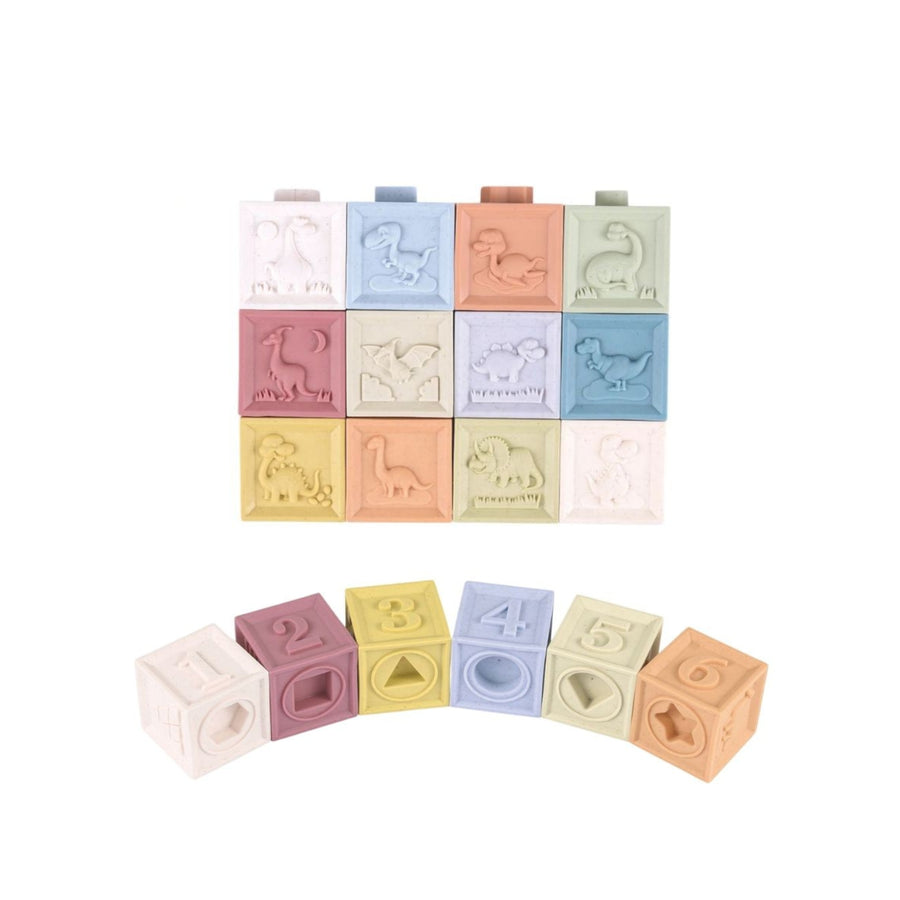 Set de 12 Cubos apilables de silicona