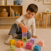 Set de 12 Cubos apilables de silicona
