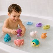 Juego de baño Barcos y animales marinos