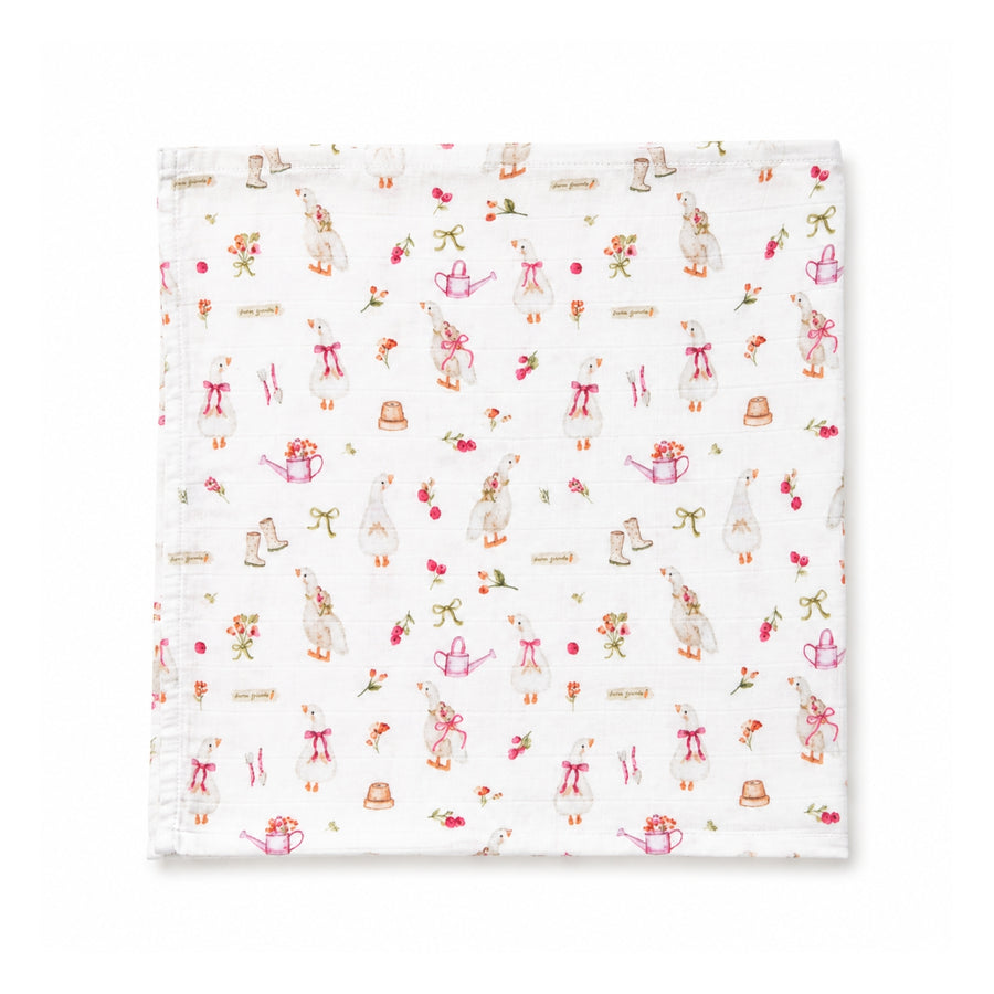 Set 3 Tutos de Muselina Amigos de la granja 60 x 60 cm