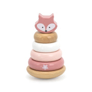 Animal de arrastre y argollas apilables Rosado