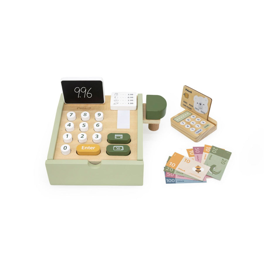 Caja registradora Verde