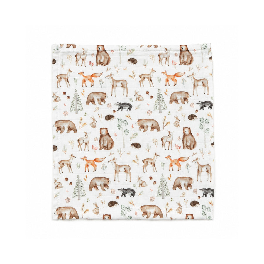 Set 3 Tutos de Muselina Amigos del bosque 60 x 60 cm