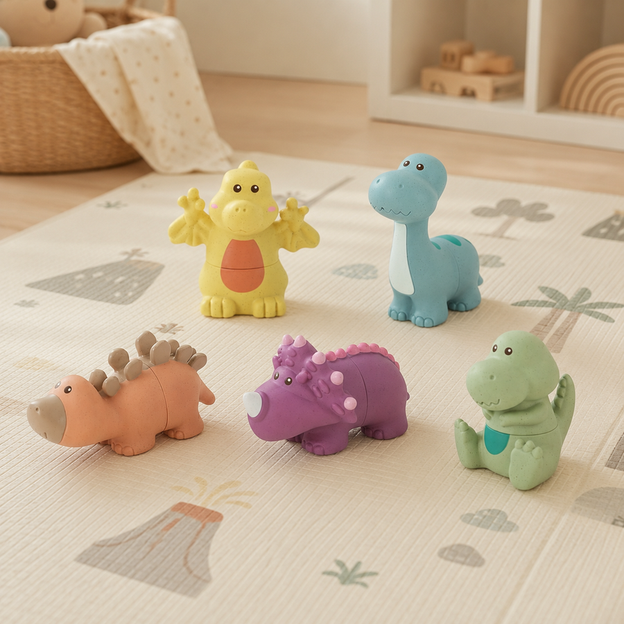 Set Dinosaurios de baño