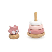 Animal de arrastre y argollas apilables Rosado