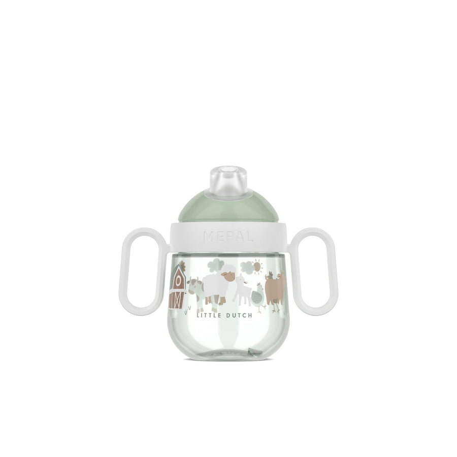 Vaso antiderrame Little farm Verde 200 ml
