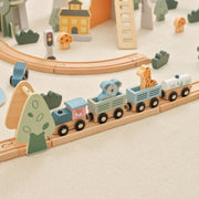 Pista de tren 92 piezas Multicolor