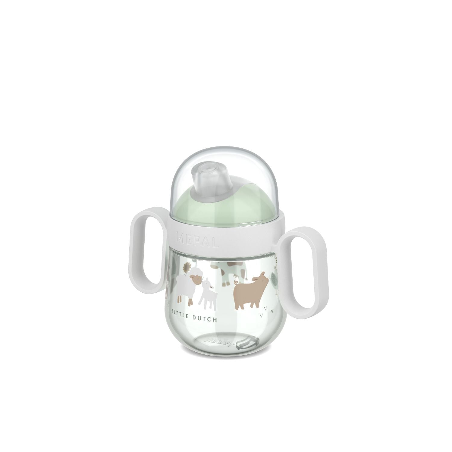 Vaso antiderrame Little farm Verde 200 ml