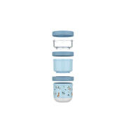Set contenedores Forest friends Azul 100 ml + 175 ml + 275 ml