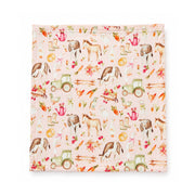 Set 3 Tutos de Muselina Amigos de la granja 60 x 60 cm