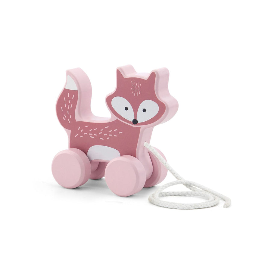 Animal de arrastre y argollas apilables Rosado