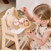Silla de comer para muñeca Blanco