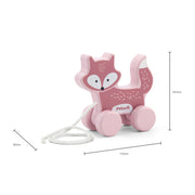 Animal de arrastre y argollas apilables Rosado