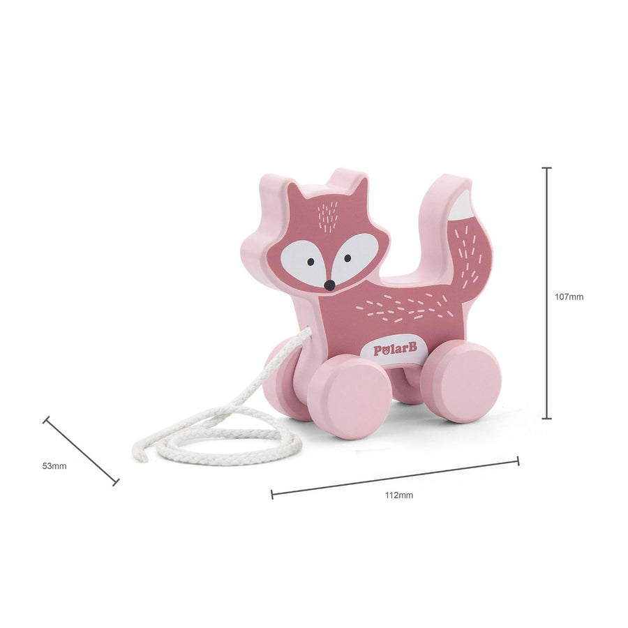 Animal de arrastre y argollas apilables Rosado