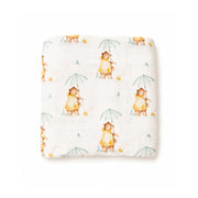 Swaddle Manta de Bambú y Algodón Oso y ganso 120 x 110 cm