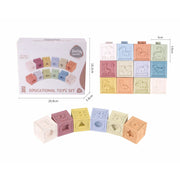 Set de 12 Cubos apilables de silicona