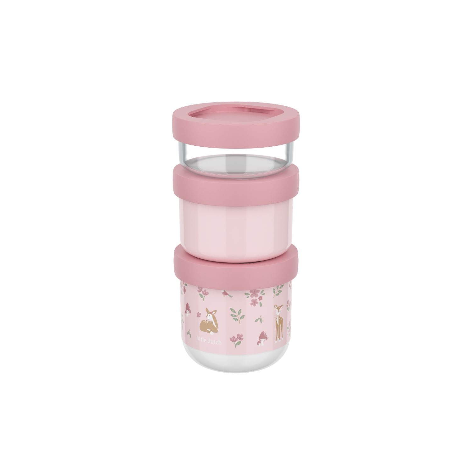 Set contenedores Fairy garden Rosado 100 ml + 175 ml + 275 ml