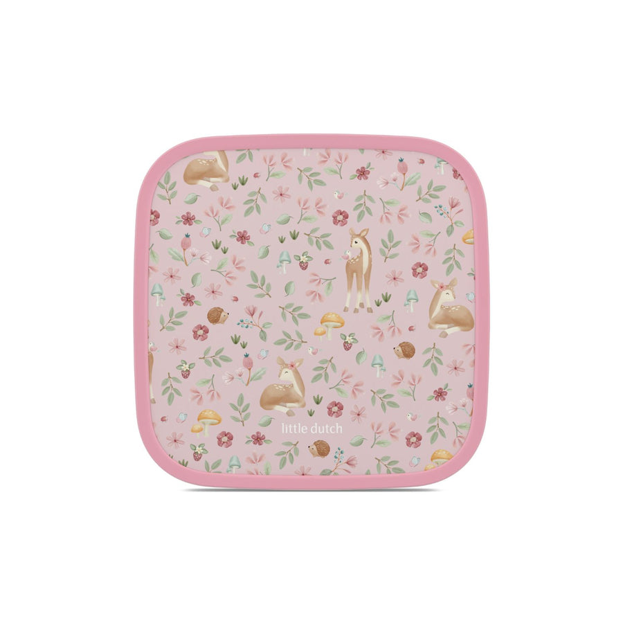 Lonchera Bento box Fairy garden Rosado 2x 200 ml + 1250 ml