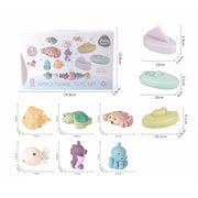 Juego de baño Barcos y animales marinos