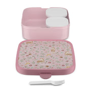 Lonchera Bento box Fairy garden Rosado 2x 200 ml + 1250 ml