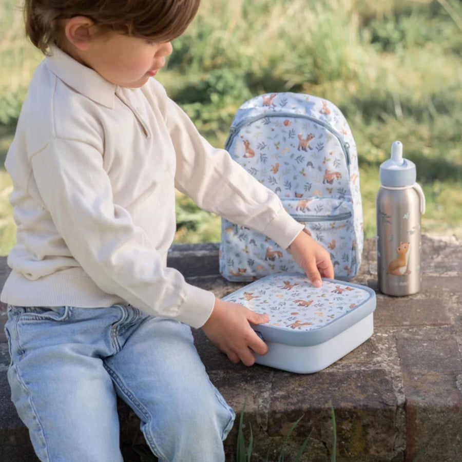 Lonchera Bento box Forest friends Azul 2x 200 ml + 1250 ml