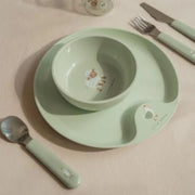 Set cubiertos Little farm Verde