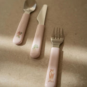 Set cubiertos Fairy garden Rosado