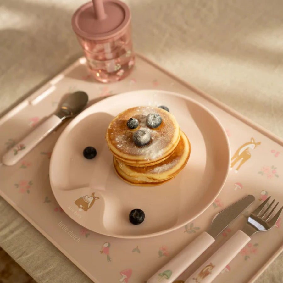 Set cubiertos Fairy garden Rosado