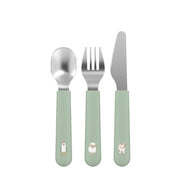 Set cubiertos Little farm Verde