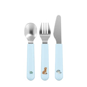 Set cubiertos Forest friends Azul